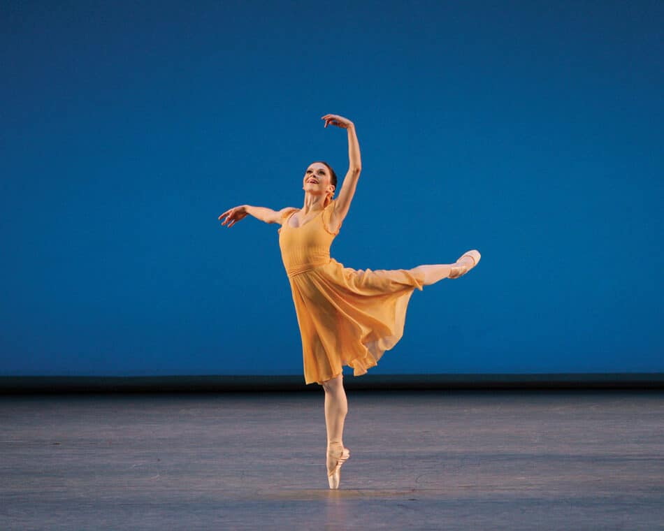 A woman performing ballet from the NYC Ballet at Lincoln Center, showcasing elegance and grace amidst the cultural hub of NYC