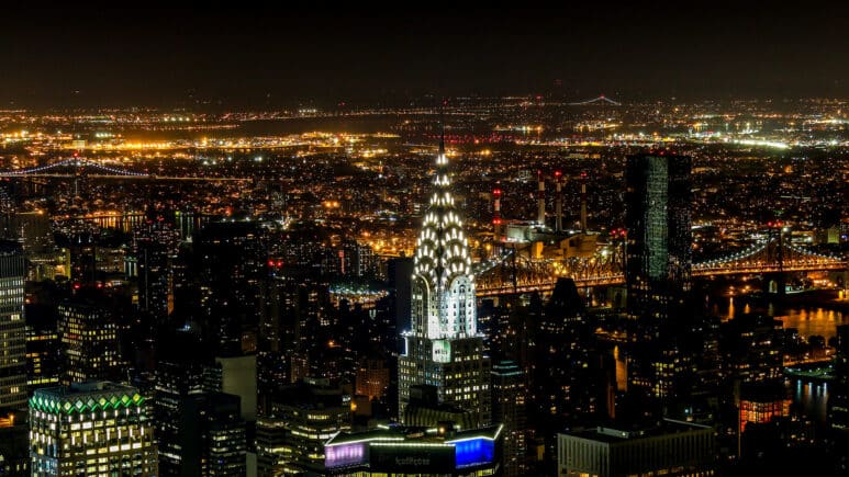 Chrysler Building by night - New York