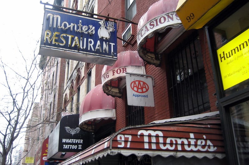 Greenwich Village: Monte's Restaurant