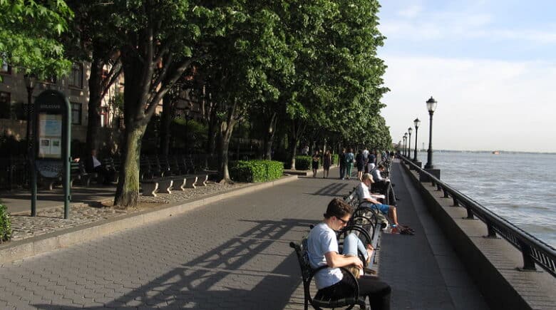 The Esplanade of Battery Park