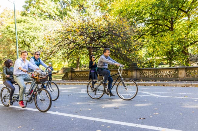 People Biking at Central Park