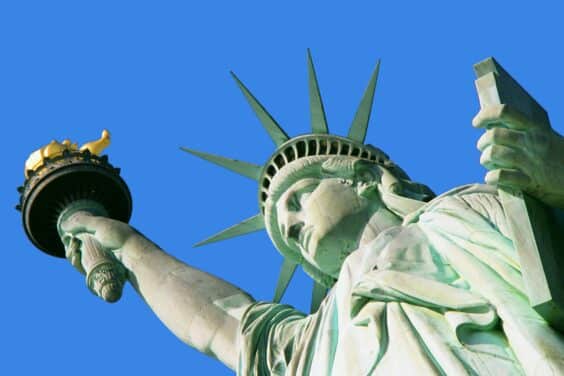 The Statue of Liberty, Liberty Island, NY