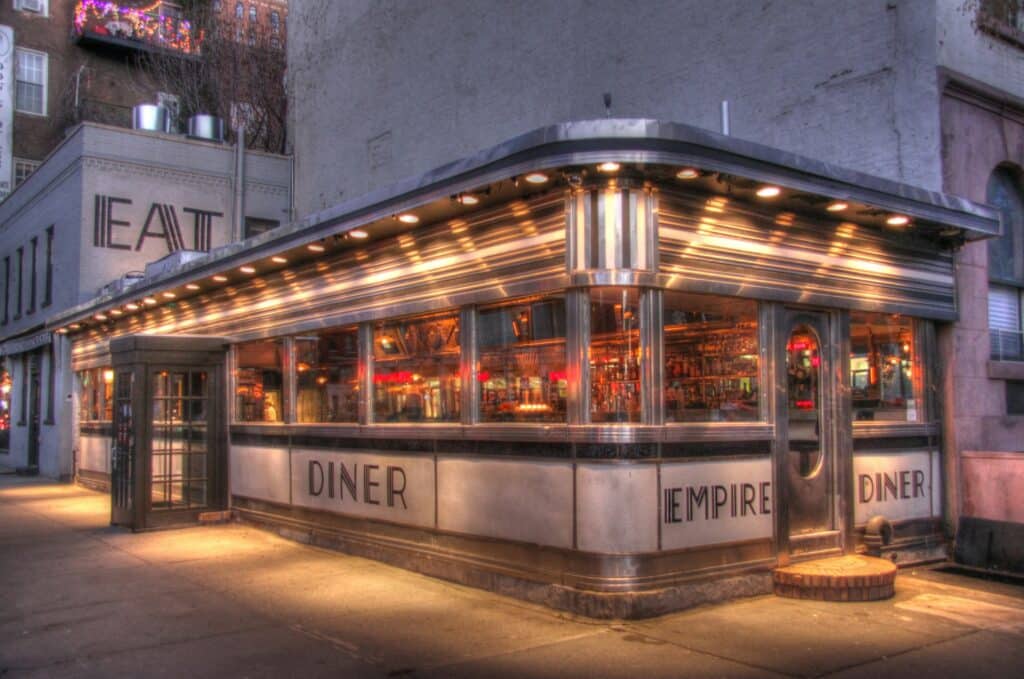 Empire Diner in the Chelsea neighborhood of Manhattan