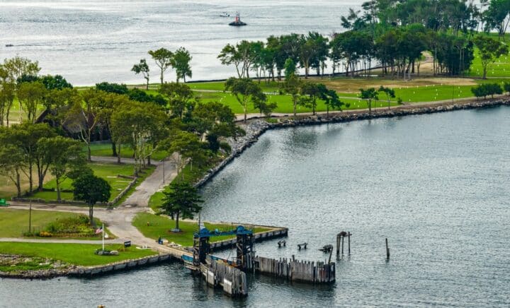 Hart Island, nestled in the Long Island