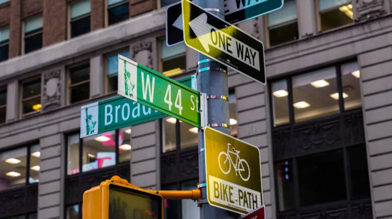 New York City street sign