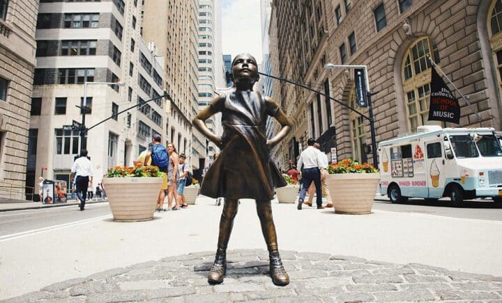 Statue on Wall Street in NYCs Financial District, this is ideal place for exploring during 24 Hours in FiDi