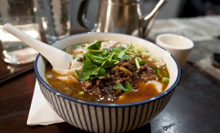 Biang-Biang Spicy Lamb Noodles in Flushing Market