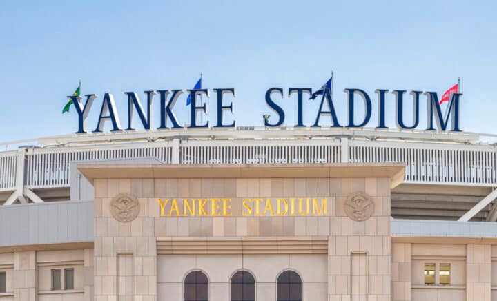 Outside view of Yankee Stadium in Bronx