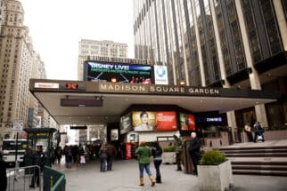 Entrance to Madison Square Garden and Penn Station on Seventh Avenue