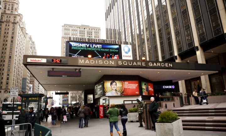 Entrance to Madison Square Garden and Penn Station on Seventh Avenue