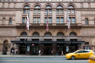 Front entrance to Carnegie Hall