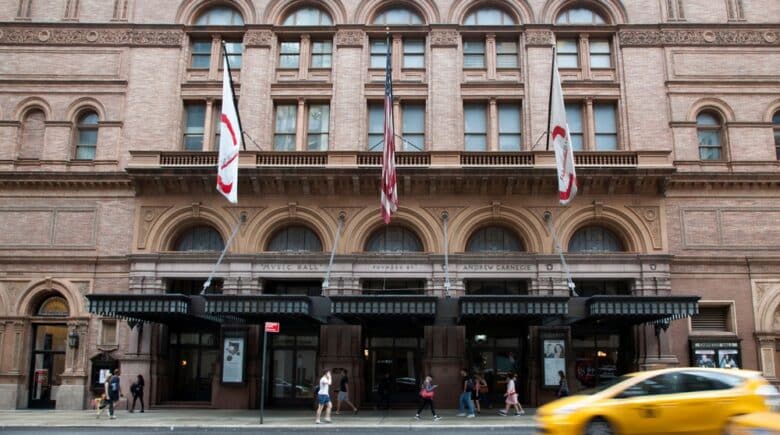 Front entrance to Carnegie Hall