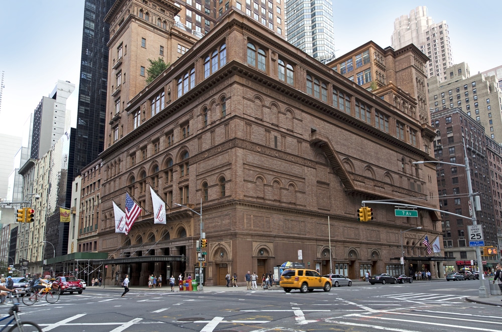 Carnegie Hall building in Manhattan
