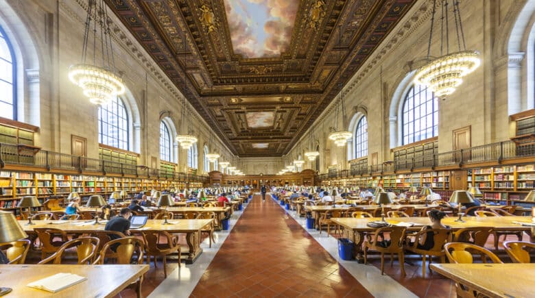 New York Public Library in Manhattan