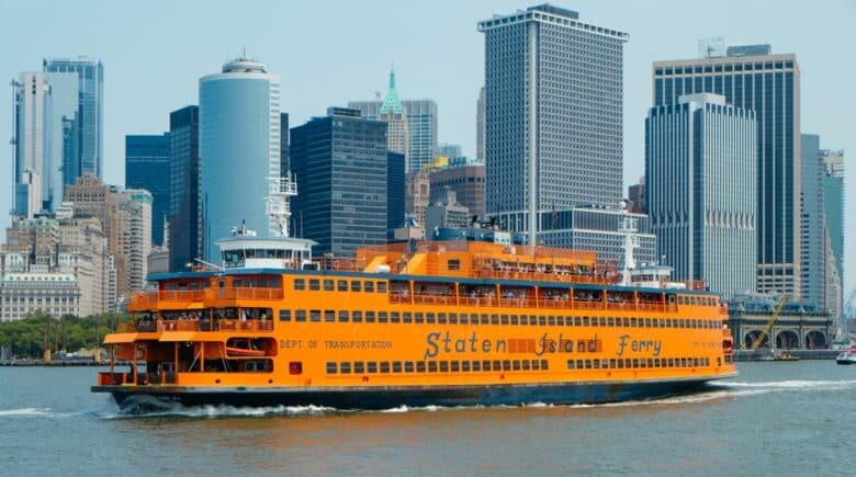 A ferryboat of the Staten Island Ferry