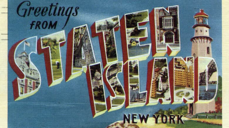 Staten Island, New York Postcard Circa 1945