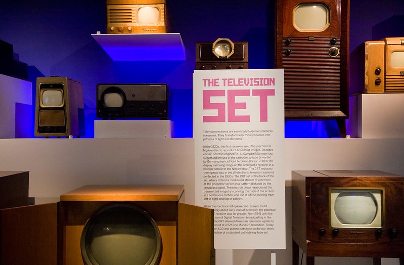 Museum of the Moving Image Historical Television Set Exhibit