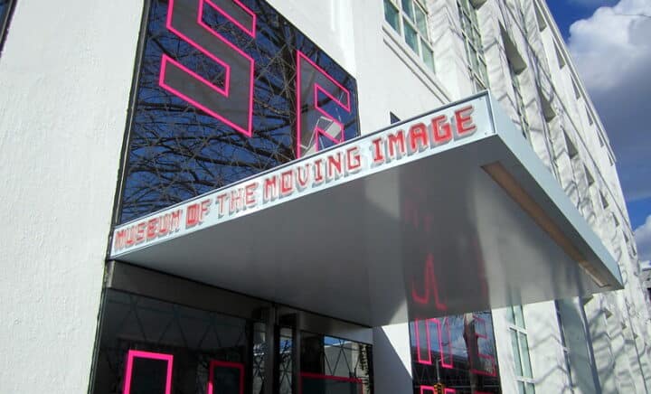 NYC - Queens - Astoria: Museum of the Moving Image Exterior Sinage