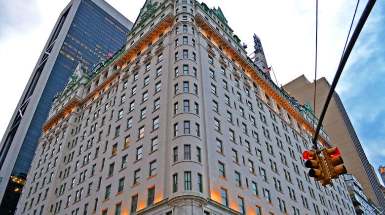 The Plaza Hotel & Solow Building near Central Park Manhattan