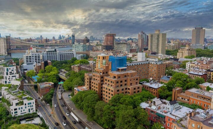 aerial-view-of-brooklyn-bridge-with-overview-of-brooklyn-nyc-borough-skyline