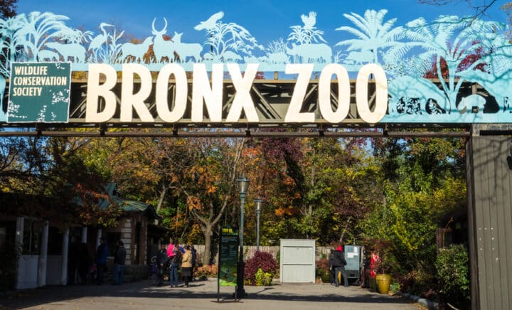 Entrance to the Bronx zoo