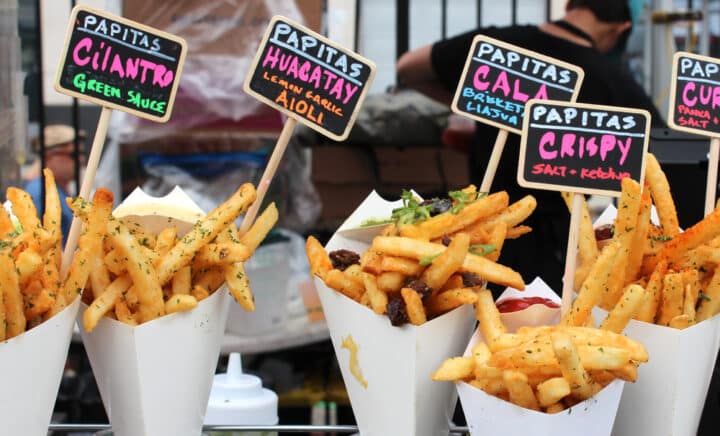 French fries in Brooklyn Flea Market