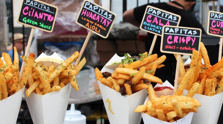 French fries in Brooklyn Flea Market