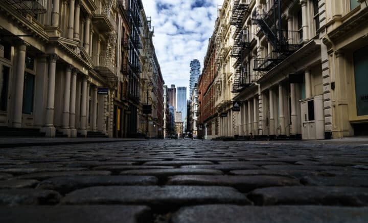 Soho brick streets