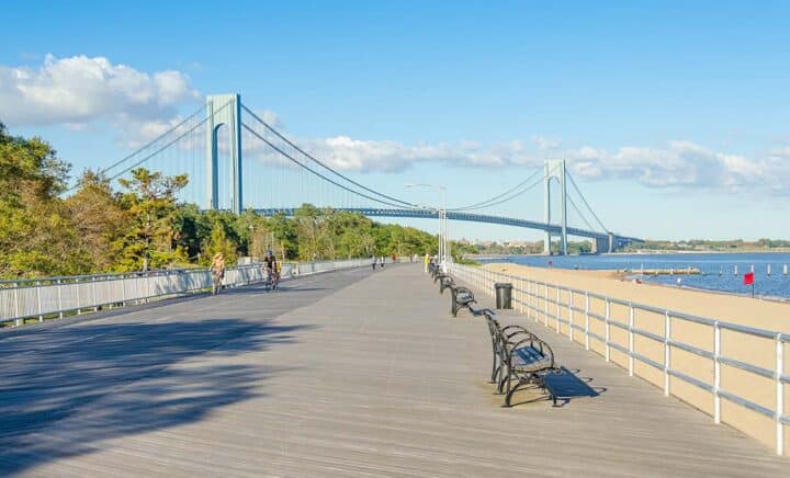 NEW YORK, SEPTEMBER 28, 2013 - Staten Island boardwalk