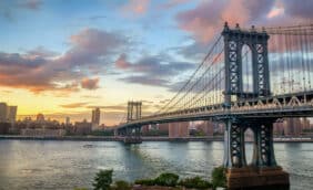 Manhattan Bridge at Sunset