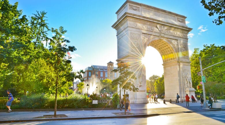 Washington Square Park, NYC view