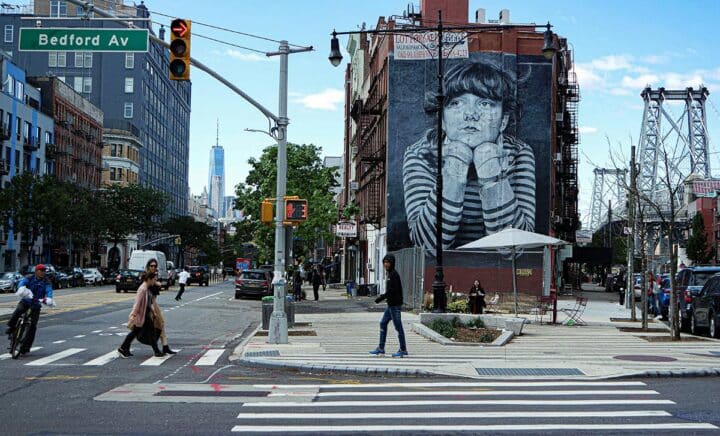 Crossing the Street in Williamsburg