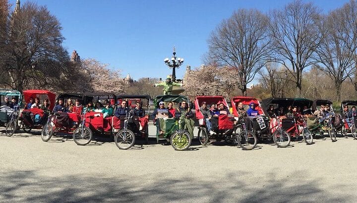 Central Park pedicab tour is a great way to see Central Park in a different light