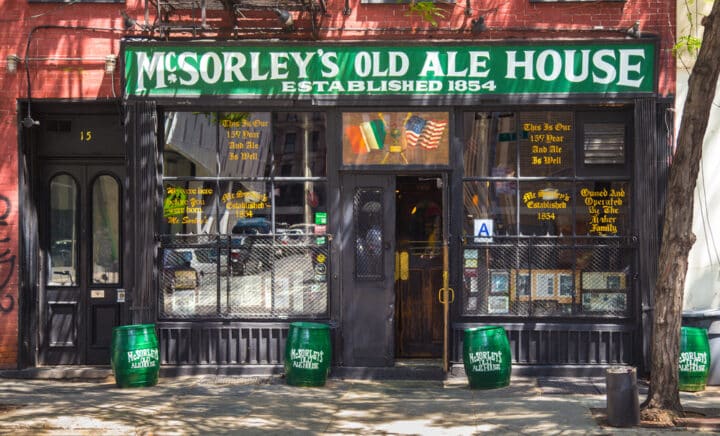 Historic McSorley's Old Ale House in New York City