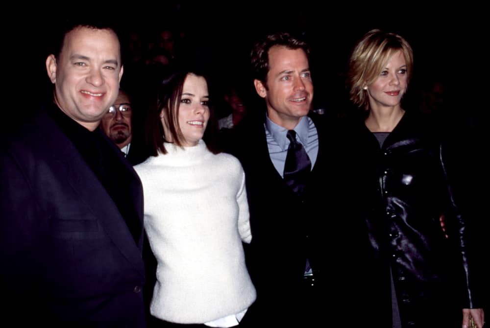 Tom Hanks, Parkey Posey, Greg Kinnear, Meg Ryan at the New York premiere of YOU'VE GOT MAIL