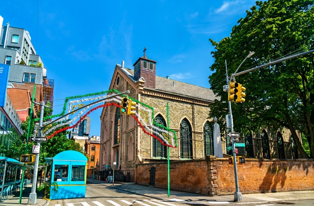 Basilica of Saint Patrick Old Cathedral in the Nolita neighborhood of Lower Manhattan
