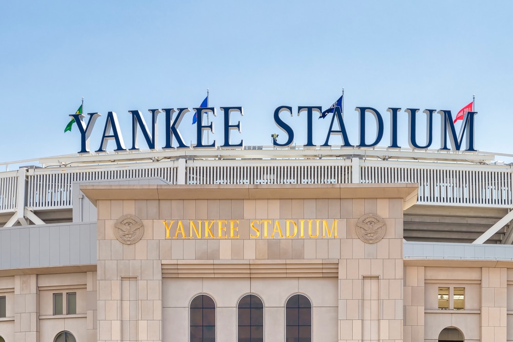 New York City, USA - June 10, 2017: Outside view of Yankee Stadium in Bronx