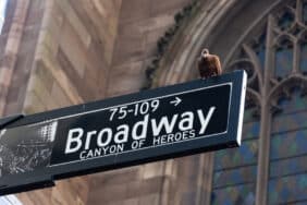 Broadway, Canyon of Heroes street sign in New York