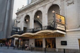 The Richard Rodgers Theatre, with Hamilton playing