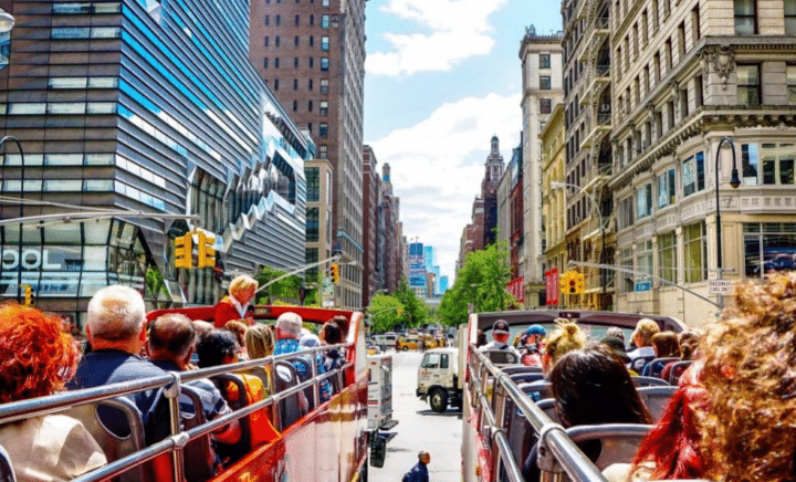 People on a bus