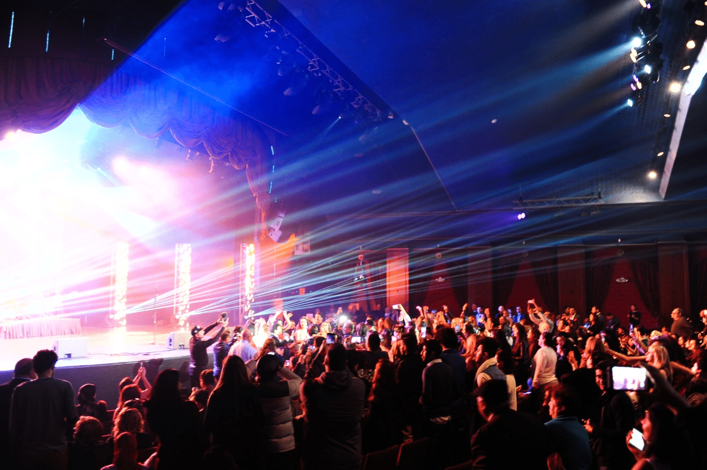 People enjoying a concert