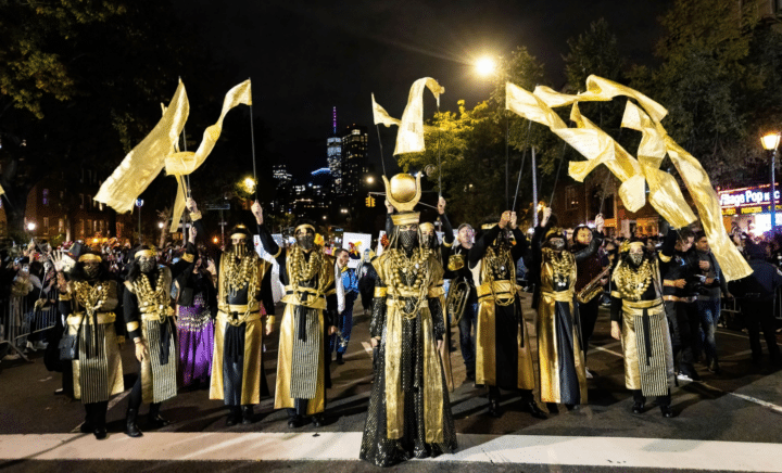 A Halloween parade in NYC