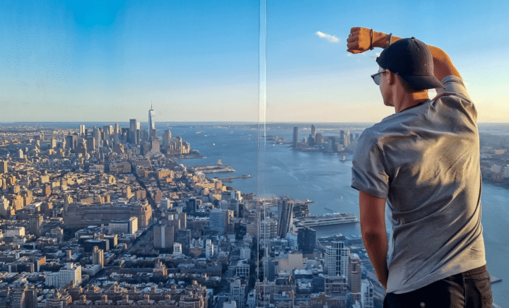 A New York City travel guide at the Top of The Rock