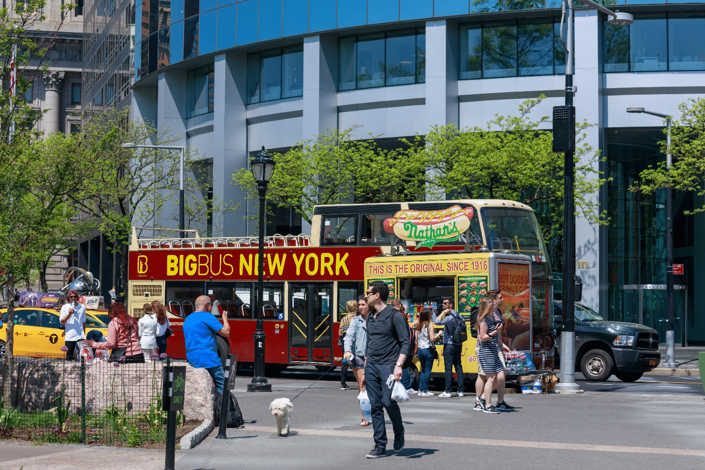 A bus for a city trip to New York