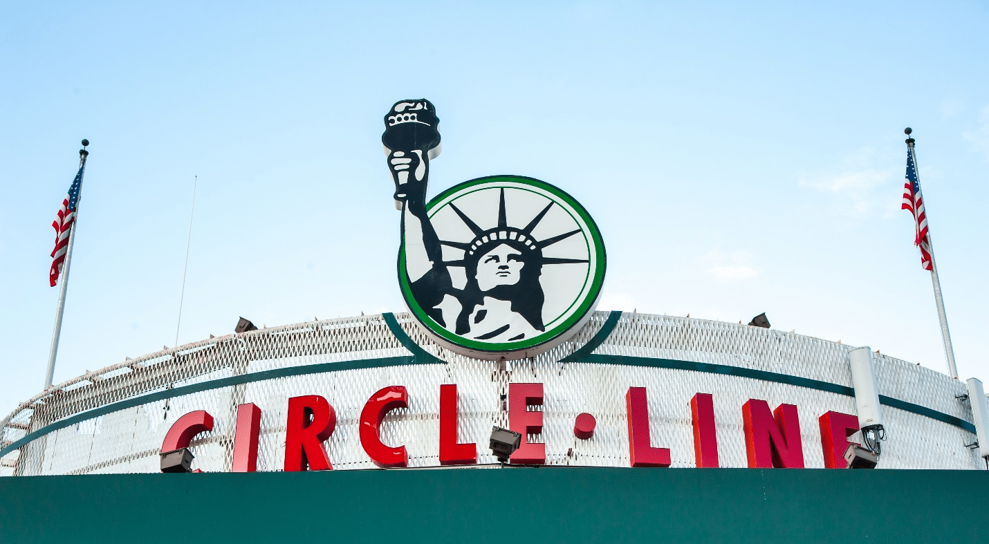 The Circle Line logo seen during a New York City travel guide