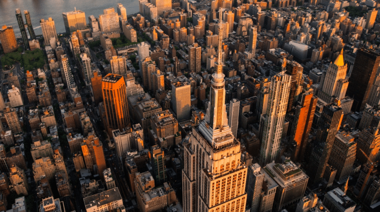 Manhattan seen from above as part of the New York City travel guide