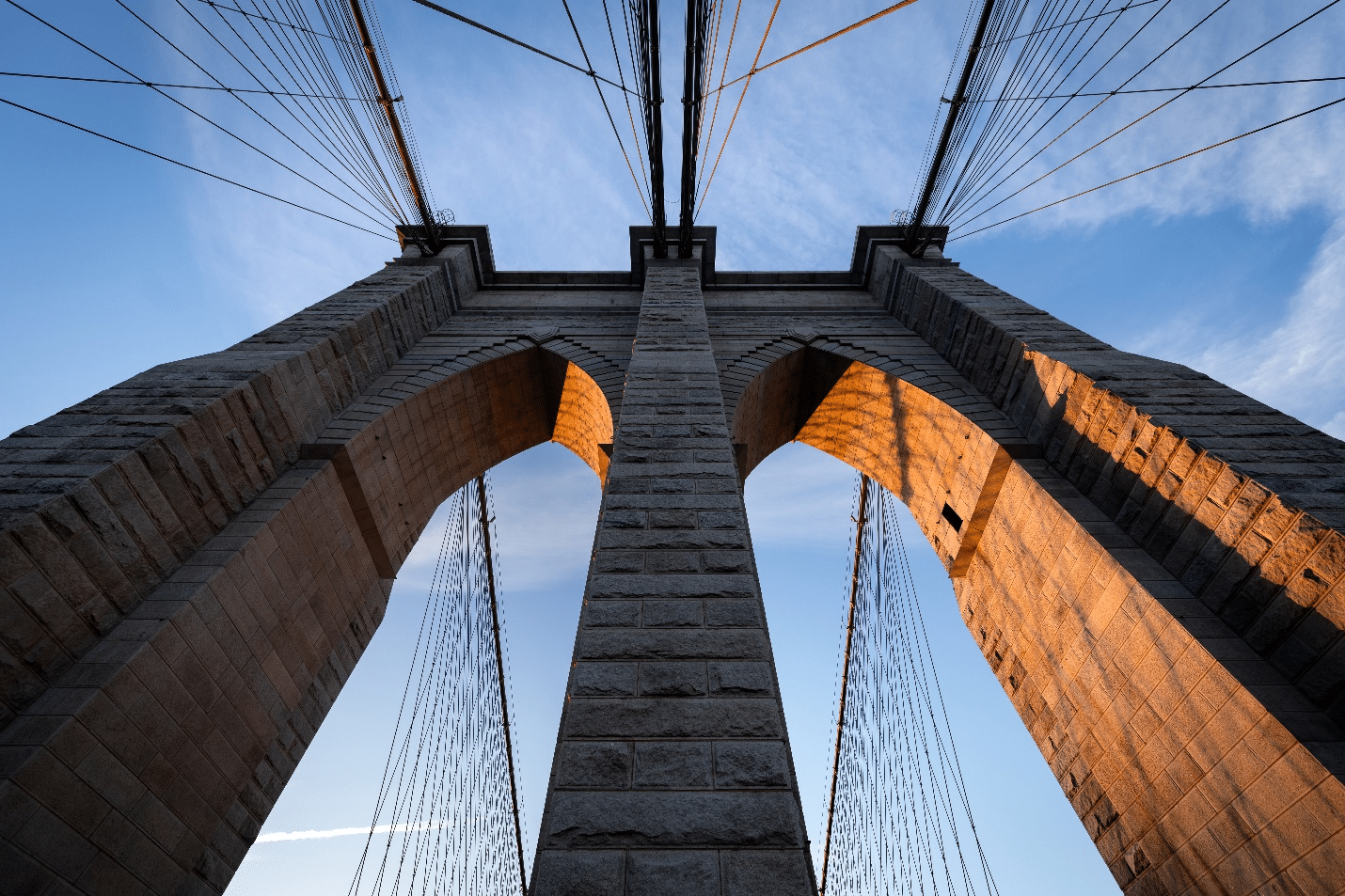 Closeup of a bridge seen during a small group tour in New York City