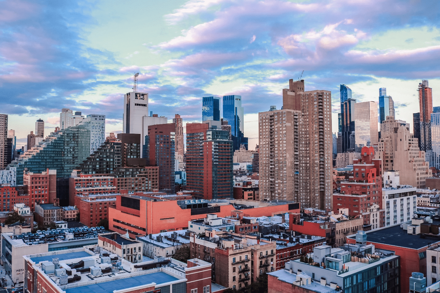 Buildings seen during a small group tour in New York City