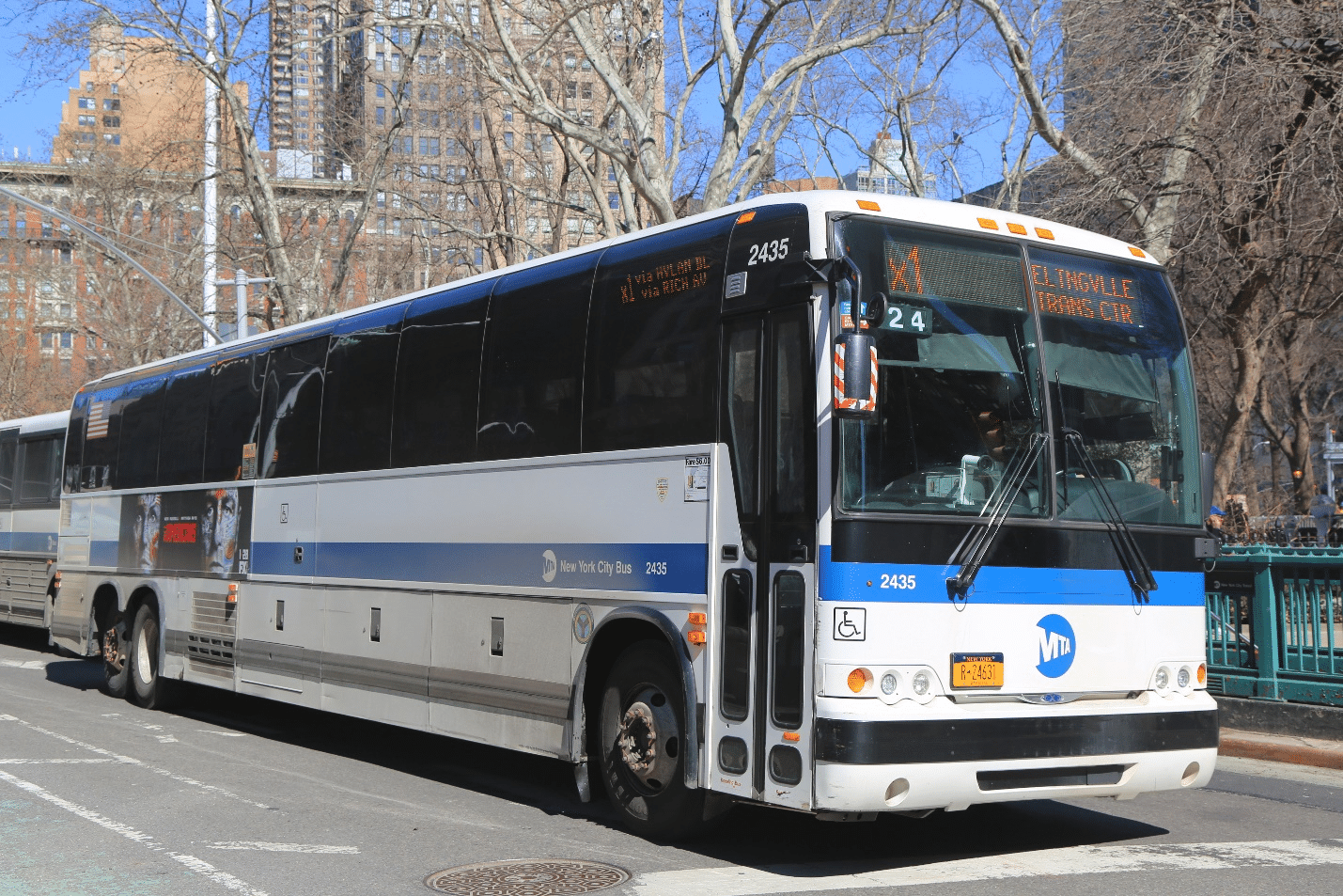 A bus seen during acity trip to New York