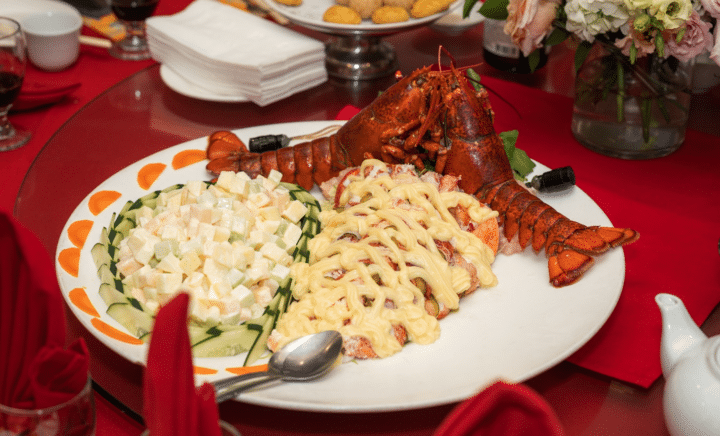 Lobster in a plate eaten during a New York City travel guide